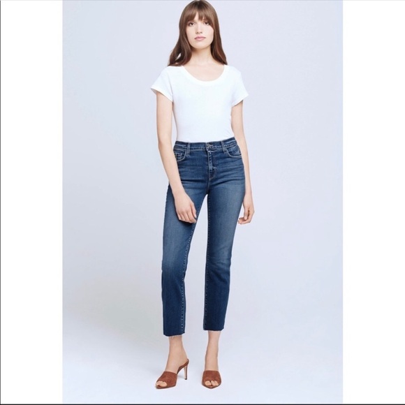 L’Agence 31 high rise Sada cropped denim jeans - Picture 2 of 16